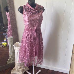 Formal Pink Eva Mendes NY&Co dress Size L